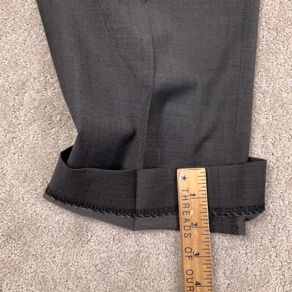 Jos A Bank Traveler Tech Suit Mens 44R 36W 30L Gray Slim Fit 2/1 Roll Button 2pc
